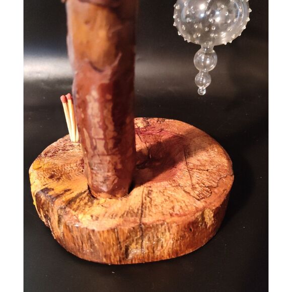 Handcrafted Live Oak & Dogwood Root, Rustic Candle Holder Indoor/Outdoor Decor - Picture 5 of 11